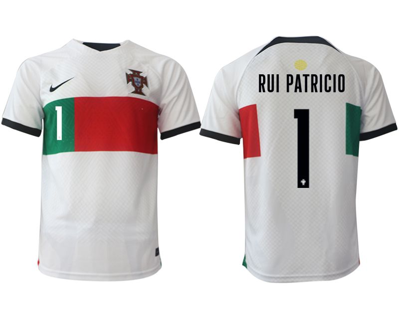 Men 2022 World Cup National Team Portugal away aaa versio white 1 Soccer Jersey